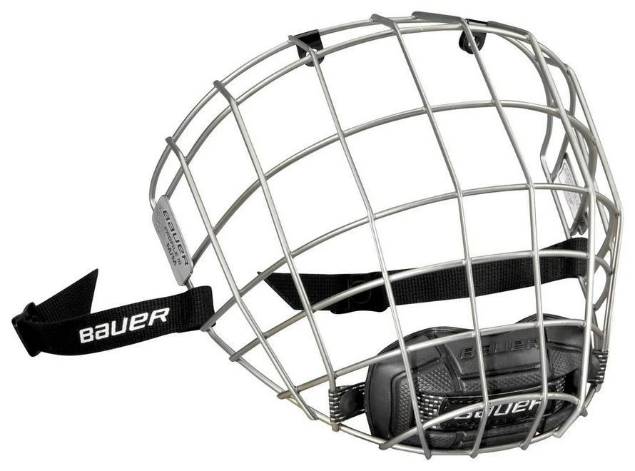 Bauer Senior Profile II Silver Hockey Facemask 3 Bauer Senior Profile II Silver Hockey Facemask
